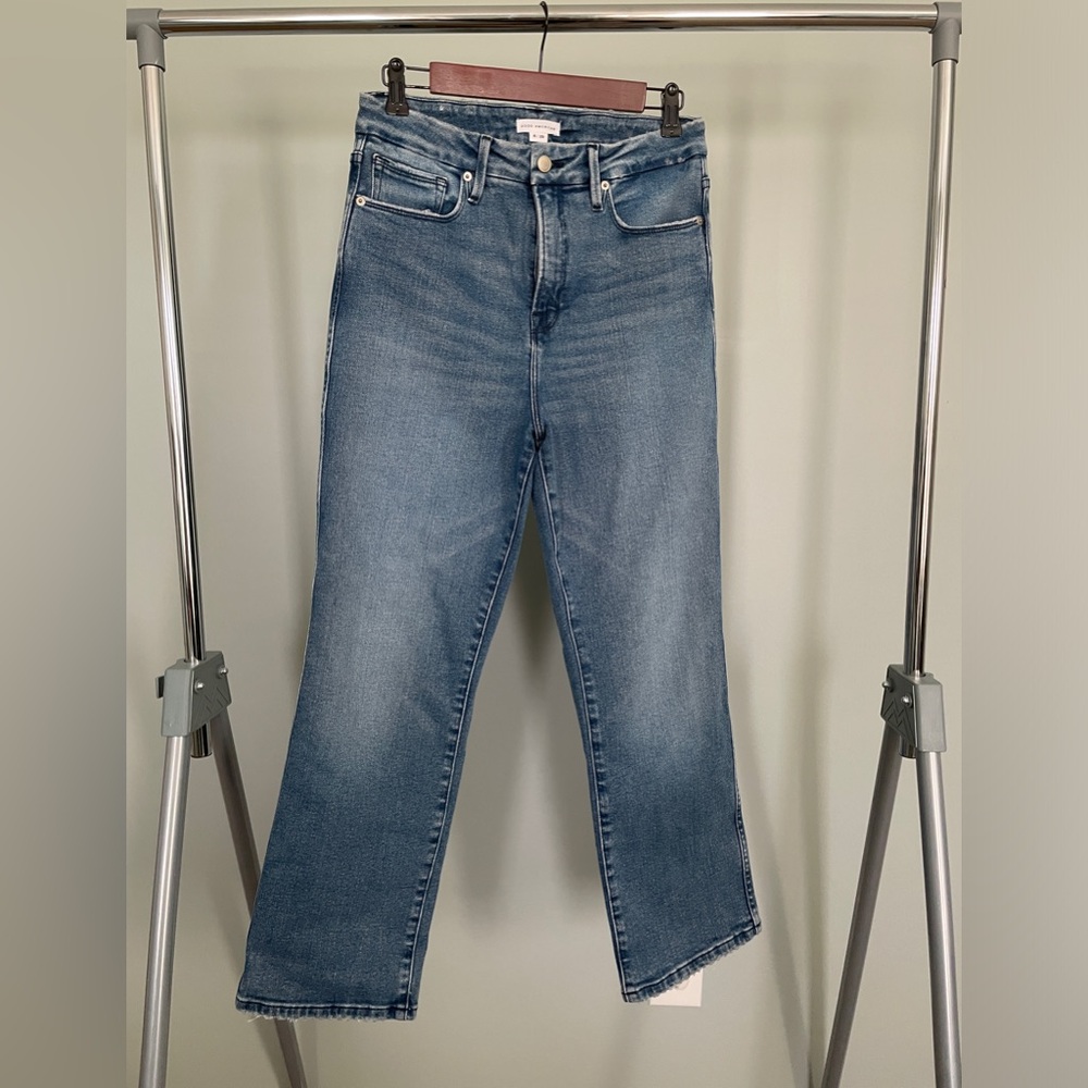 Good American Jeans Good Curve Straight Jeans